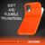 NALIA Neon Handy Hülle für iPhone 12 / iPhone 12 Pro, Slim Case Schutz Cover TPU Orange