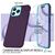 MagSafe Hülle mit 2x Schutz Glas für iPhone 14 Pro Max, Easy Clean Silikon Case Burgunder