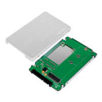 Externes SSD Gehäuse 2,5" für M.2 NGFF SATA, Aluminium, LogiLink® [AD0021]