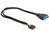 Kabel, USB 2.0 Pin Header Buchse an USB 3.0 Pin Header Stecker, Delock® [83281]