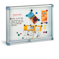 Vitrina para anuncios puertas cristal 60x80 cm