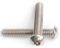1/4-20 UNC X 1/2 PIN HEX (SW5/32) BUTTON SECURITY SCREW A2 STAINLESS STEEL