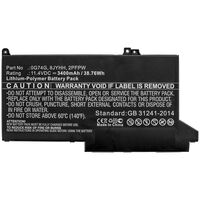 Laptop Battery for Dell 38.76Wh Li-Polymer 11.4V 3400mAh 38.76Wh Li-Polymer 11.4V 3400mAh for DELL Latitude 12 5300, Latitude 12 Batterien