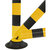 FlexPin, altura 1000 mm, amarillo y negro reflectante.