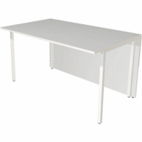 Anbau-Theke Atalntis 3 Tisch 2-seitig gerade 135x82x75cm weiß/grafit