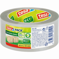 Packband tesapack eco & Ultra strong ecoLogo 66m x 50mm transparent