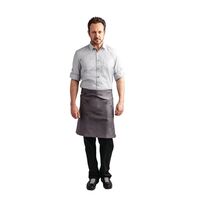 Bragard Rockies Apron in Blue Polycotton with Multi Pockets & Waist Cloth Loop