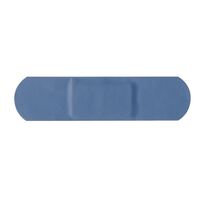 Nisbets Plasters in Blue - Latex Free Standard and Waterproof - Pack of 100