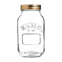 Kilner Screw Top Preserve Jar Made of Glass 178(H) x 93mm 1Ltr