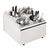 Olympia Cutlery Basket with 4 Holes in Stainless steel - Metal Inserts