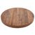 Bolero Round Table Top in Wood Pattern Heat Resistance Pre Drilled - 48x600mm