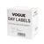 Vogue Use By Labels - Peels Off Easily in Square Roll of 500 2" 49(H)x 65(W)mm