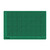 Grüne Seite, bedruckt mit 10- und 50 mm Teilung und unterlegtem Raster, Winkel mit 90°-1° und Arbeitshilfen