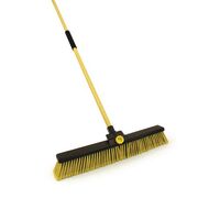 Heavy duty sweeping brush with metal handle