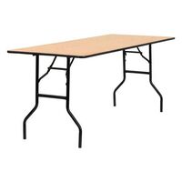 Rectangular plywood top folding banqueting tables