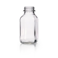 Vierkant-Schraubflaschen Kalk-Soda-Glas | Nennvolumen: 1000 ml