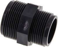 DN112114PVC Doppelnippel G 1-1/2"-G 1-1/4", PVC-U