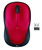 Wireless Mouse M235 - Ambidextrous - Optical - RF Wireless - Black - Red