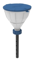 Safety funnel with ball valve V2.0 HDPE Funnel Ø 200 mm