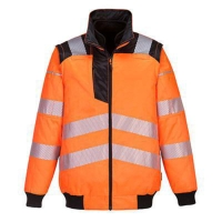 Portwest® PW302 Pilot fenyvisszaverő vízálló dzseki 3az1, meret XL, narancssárga