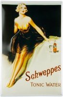 Blechschild Schweppes