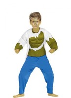 Disfraz de Forzudo Verde para niño 7-9A