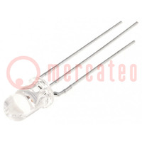 LED; 5mm; rouge/vert; 24°; Front: convexe; 2÷2,5/2,2÷2,5V