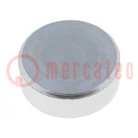 Magnet: permanent; neodymium; H: 4.5mm; 60N; Ø: 13mm