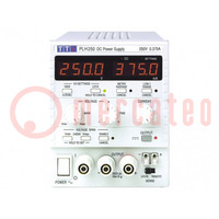Power supply: laboratory; single-channel,linear; 0÷250VDC; PLH