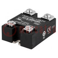 Relay: solid state; Ucntrl: 3.5÷32VDC; 40A; 1÷100VDC; -40÷100°C