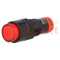 Switch: push-button; Pos: 2; SPDT; 0.5A/250VAC; 1A/24VDC; ON-ON