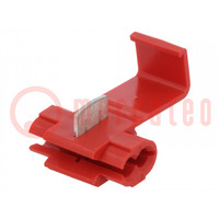 Connettore rapido; IDC; 0,5÷1,5mm2; sul conduttore; rosso