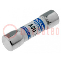 Fuse: fuse; gPV; 1A; 1kVDC; ceramic,cylindrical,industrial; ASO