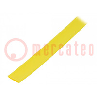 Zsugorcső; ragasztó nélkül,elasztikus; 2: 1; 12,7mm; L: 10m; sárga