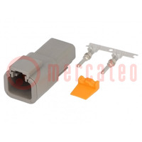 Conector: conducto-conducto; enchufe; macho; DTP; para conducto