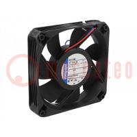 Fan: DC; axial; 12VDC; 119x119x25mm; 222.6m3/h; 55dBA; ball bearing