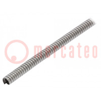 Protective tube; Size: 16; stainless steel; L: 30m; -100÷600°C