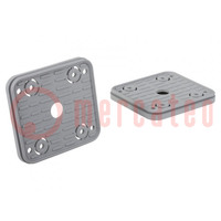 Suction-plate for vacuum block; 140x130x16.5mm