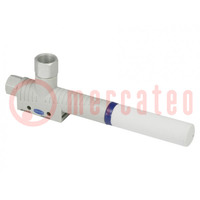 Ejector; G1/4"(1)-G3/8"(2); 0÷60°C; 68dBA; 197l/min; 11.8m3/h; 2mm