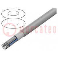 Leitungen: Flachband; rund; 1,27mm; Line; Cu; ungeschirmt; PVC; grau