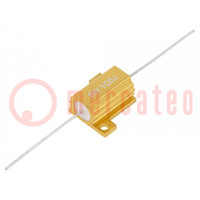 Resistor: wire-wound; with heatsink; 1.5Ω; 5W; ±5%; 50ppm/°C; axial