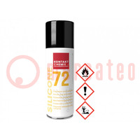 Aceite; incolor; aerosol; Componentes: silicona; bote; SILICONE72