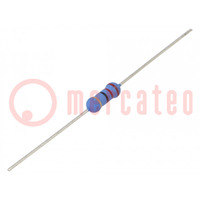 Resistor: metal oxide; 22Ω; 1W; ±5%; Ø3.5x10mm; -55÷155°C