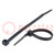 Cable tie; L: 180mm; W: 3.6mm; polyamide; 176.5N; black; Ømax: 46mm