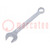 Wrench; combination spanner; 18mm; chromium plated steel