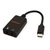 ROLINE Adapter USB Typ C - 2x 3,5mm Audio, ST/BU, 0,13 m