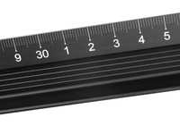 Schneidelineal Dahle 10684, Aluminium, eloxiert, 45 cm, schwarz