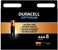 Bateria alkaliczna Duracell Optimum, AAA, 8 sztuk