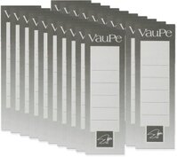 Etykiety do segregatorów VauPe, wsuwane, 25x152mm, 25 sztuk, szary