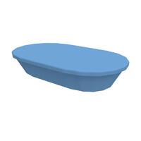 Artikelbild Snackschale "ToGo", mit Deckel, behagliches blau
